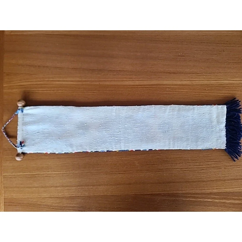 Vintage Wood Handle Woven Wall Art